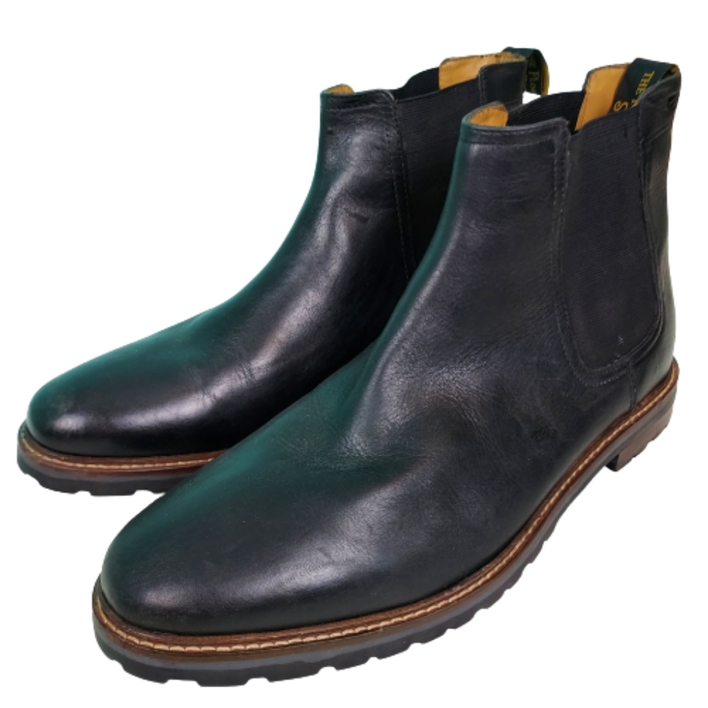 Florsheim Chelsea boots, Men's size 11 3E, blk.,